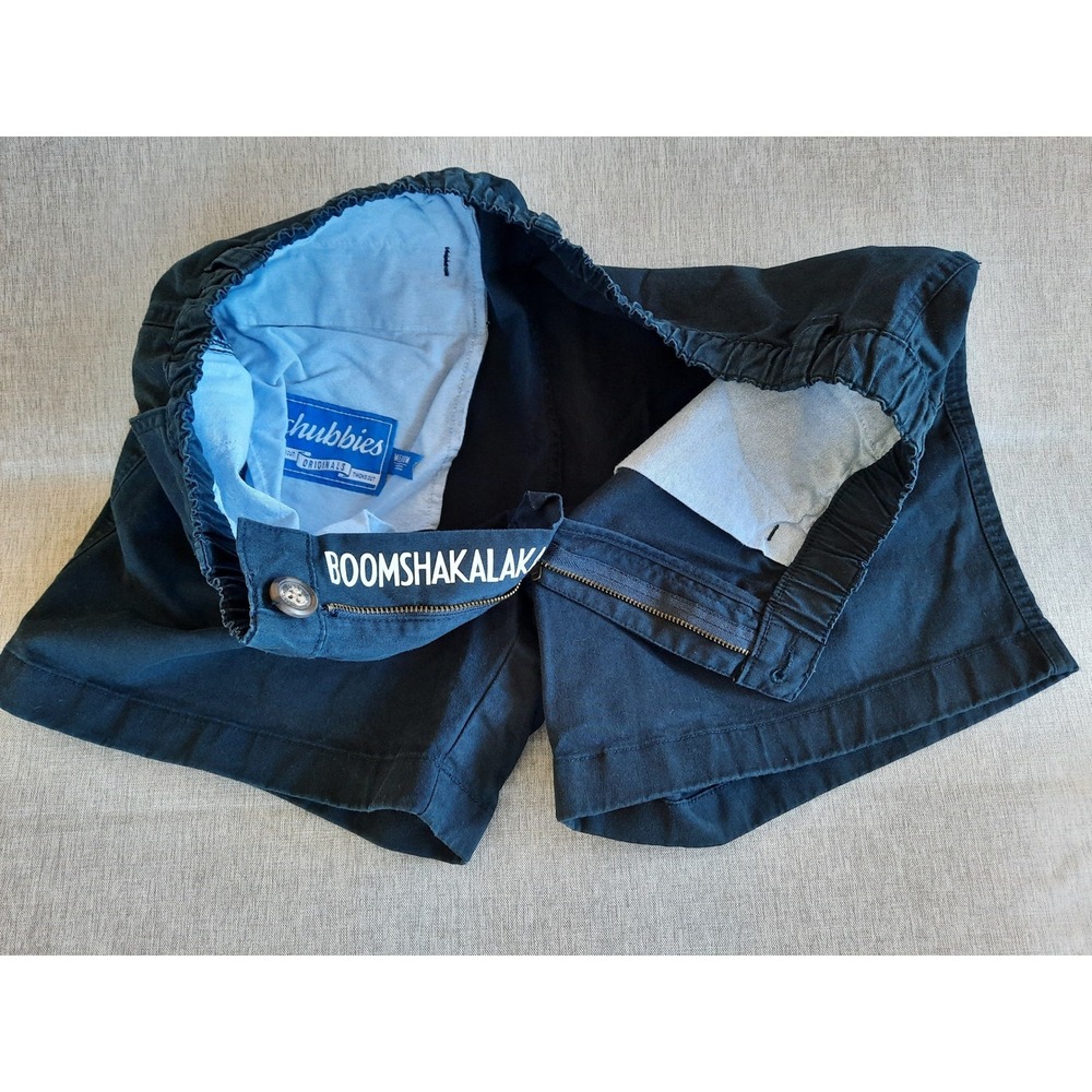 Chubbies Skyout Originals Medium Men Lined Solid Navy Blue Stretch Waistband